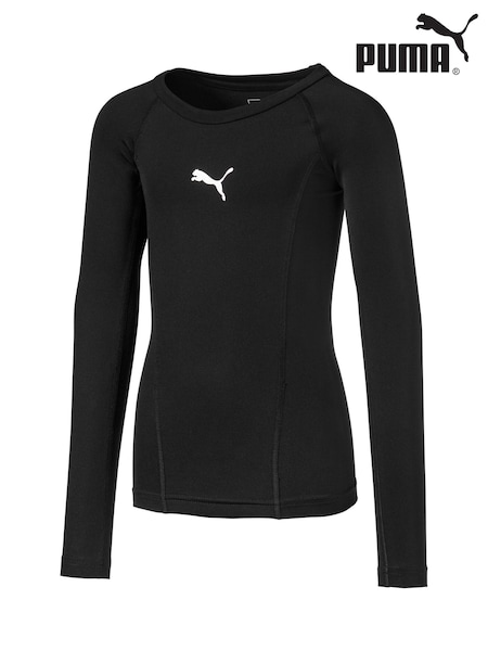 Puma Black Baselayer Long Sleeve Kids' T-Shirt (Q99497) | £22
