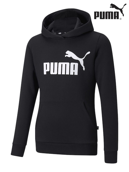 Puma Black Essentials Logo Youth Hoodie (Q99527) | £35