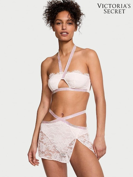Victoria's Secret Coconut White Bling Halter Set (Q99718) | £105