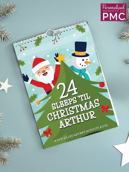 Personalised 24 Sleeps Christmas Activity Advent Calendar By Pmc