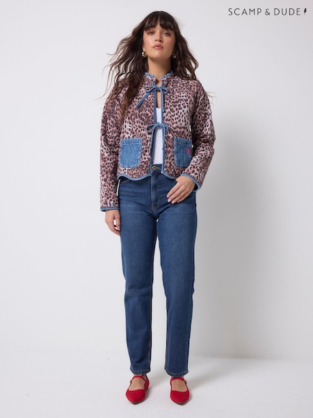 Blue - Scamp & Dude Denim Quilted Reversible Jacket