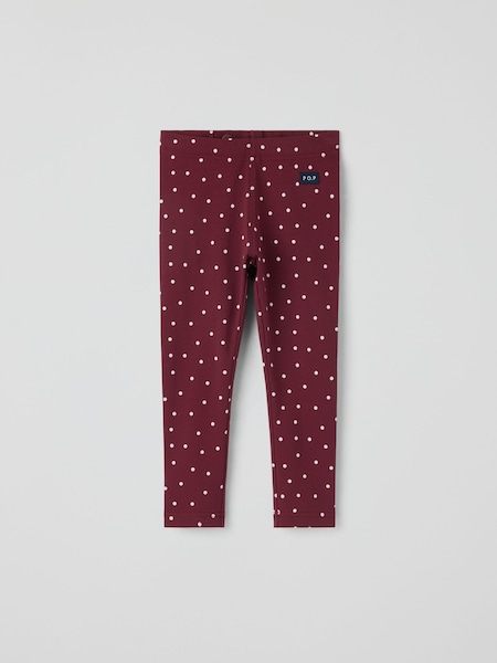 Red - Polarn O. Pyret Play Spotty Leggings