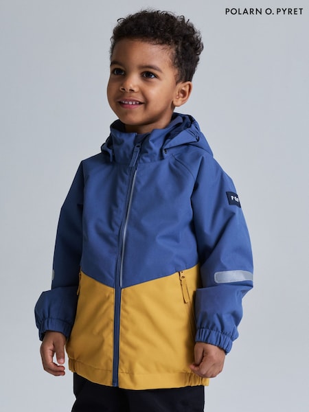 Blue - Polarn O. Pyret Waterproof Shell Jacket Hazy
