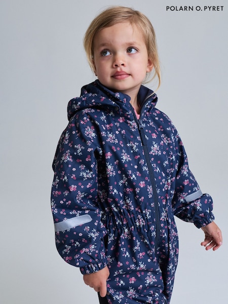 Pink - Polarn O. Pyret Waterproof Shell Overall Puddlesuit