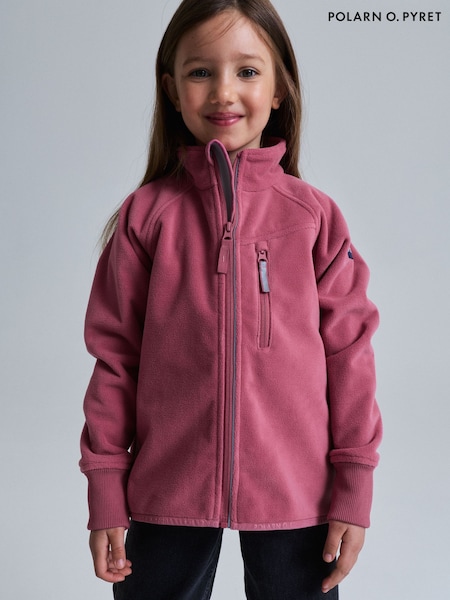 Pink - Polarn O. Pyret Waterproof Fleece Jacket