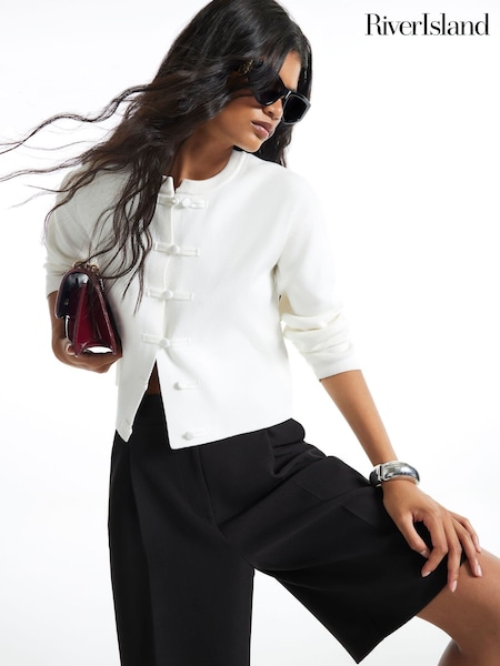Cream - River Island Chinoiserie Cardigan