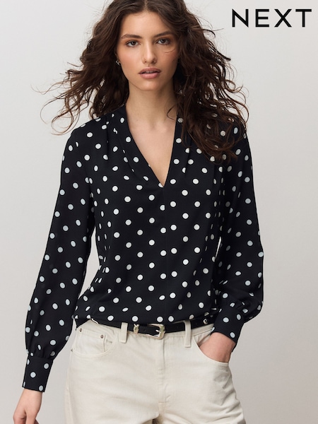 Monochrome Spot - Blouse