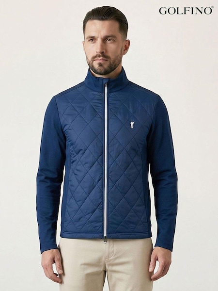 Blue - Regular Golfino Lofoten Hybrid Golf Jacket