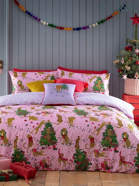 Furn Purrfect Christmas Abstract Duvet Set