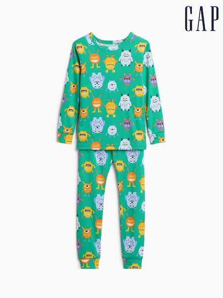Green - Gap Halloween Print Pyjama Set (6mths-5yrs)