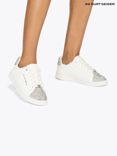 White - Kg Kurt Geiger Leona Trainers