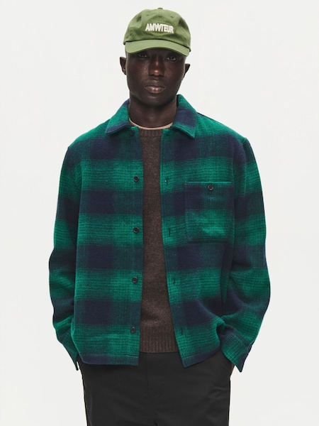 Green - Regular Double A By Wood Wood Wwclay Overshirt