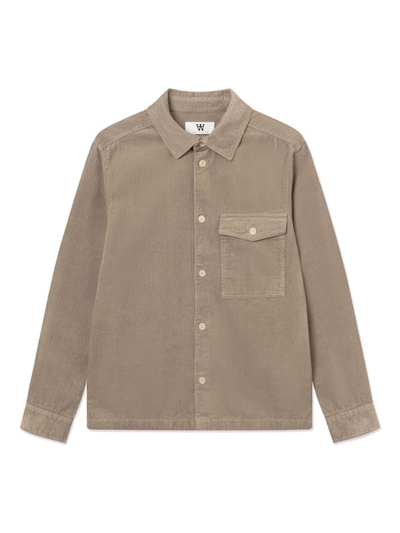 Brown - Regular Double A By Wood Wood Clay Overshirt