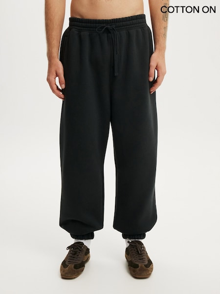 Black - Regular Cotton On Super Baggy Cuffed Track Joggers