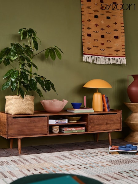 Swoon Southwark Acacia Wood 2 Door Media Unit