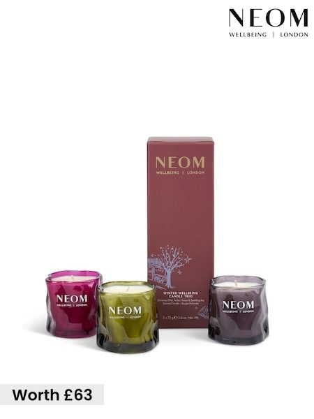 Neom Winter Wellbeing Candle Trio (worth £63)