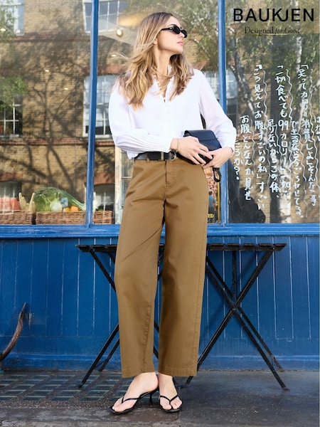 Brown - Baukjen Finn Wide Leg Trousers
