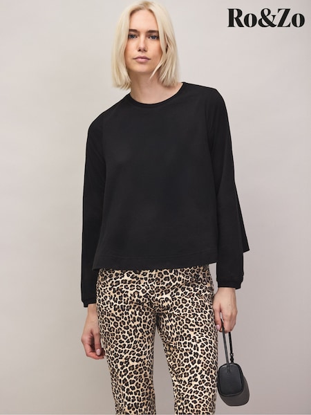 Black - Ro&zo Hi-lo Hem T-shirt