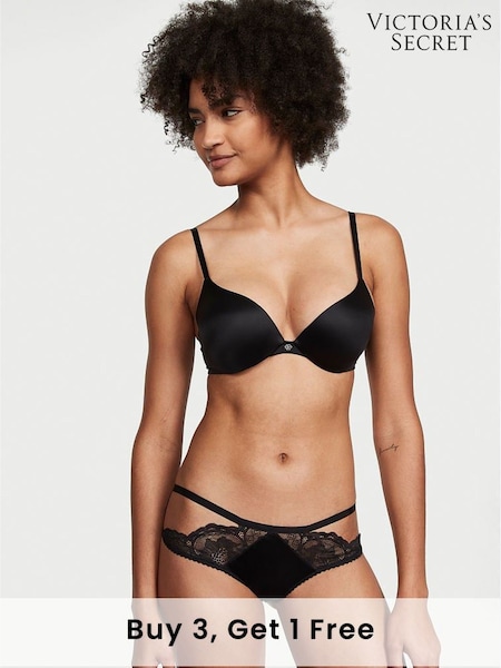 Victoria's Secret Black Lace Cheeky Knickers (R80700) | £14