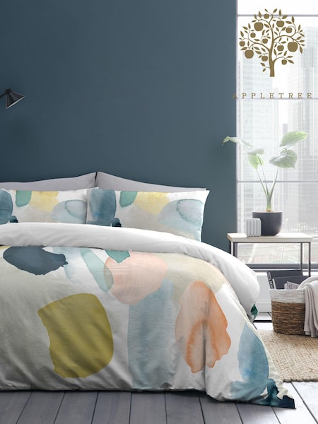 Appletree Orange Solice 100% Cotton Duvet Cover and Pillowcase Set (T00614) | £32 - £55