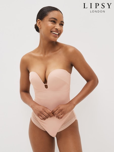 Lipsy Nude Push Up Padded Multiway Shaping Body (T02012) | £50