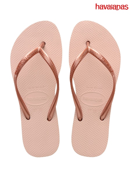 Havaianas Pink Slim Flatform Sandals (T08994) | £32