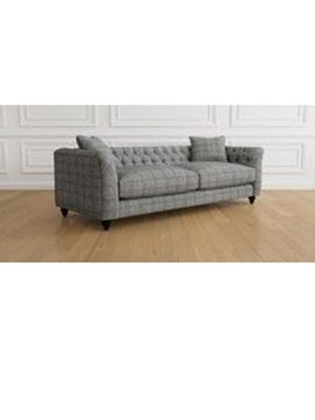 Nevis Flint Check/Grey Thirlmere By Harris Tweed (T10687) | £2,800