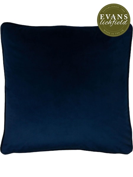 Evans Lichfield Royal Blue 55 x 55cm Opulence Velvet Cushion (T11024) | £26