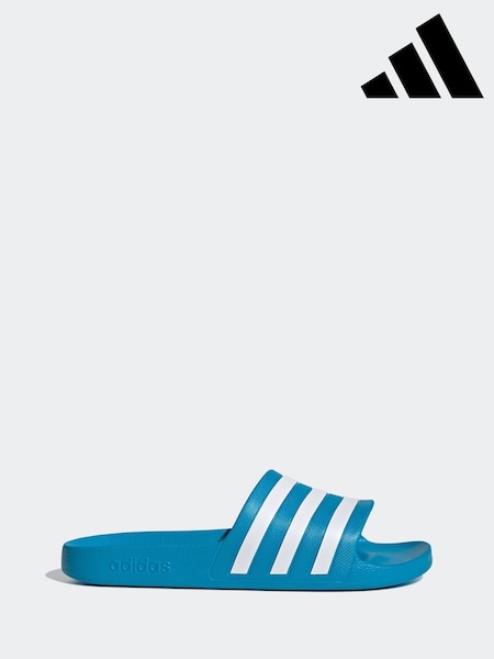 adidas Blue Sportswear Adilette Aqua Slides (T11454) | £20