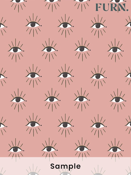 furn. Pink Theia Abstract Foil Wallpaper (T11653) | £1