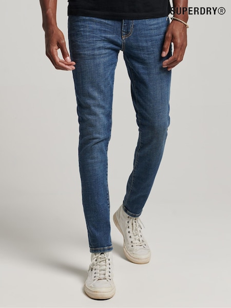 Superdry Blue Cotton Skinny Jeans (T14965) | £75