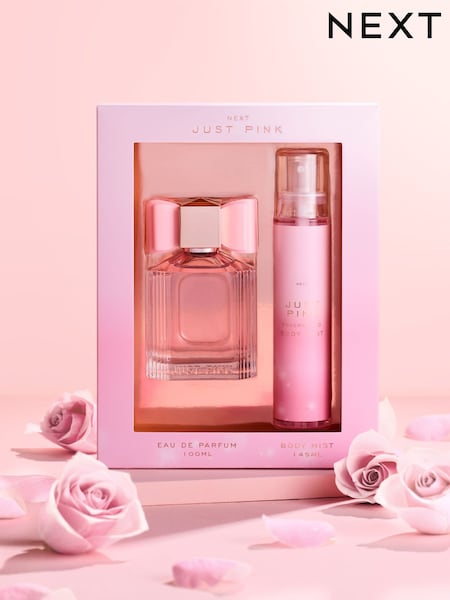 Just Pink 100ml Perfume and 145ml Body Mist Gift Set (T15038) | £20