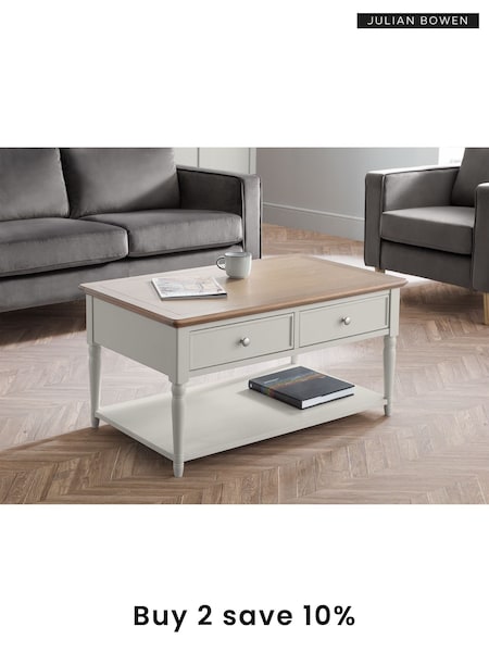 Julian Bowen Brown Provence Coffee Table (T15441) | £330