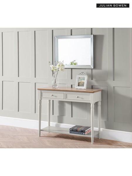 Julian Bowen Brown Provence Console Table (T15442) | £220