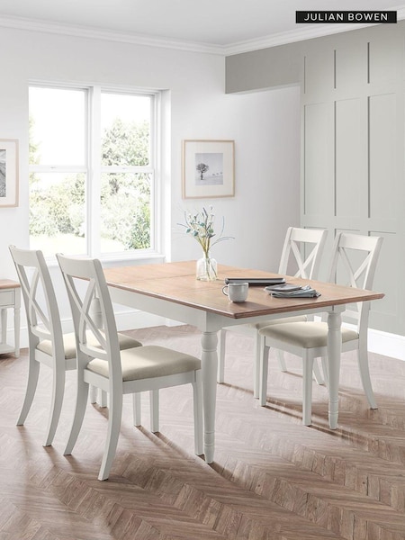 Julian Bowen Grey Provence Extending Dining Table (T15738) | £570
