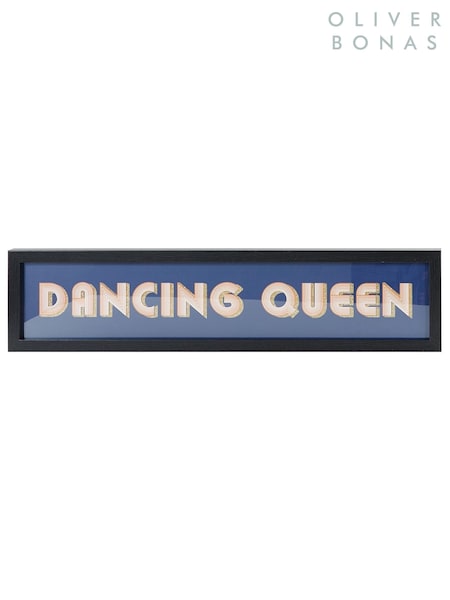 Oliver Bonas Blue Dancing Queen Framed Wall Art (T15751) | £79.50