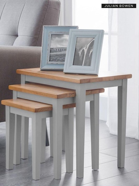 Julian Bowen Grey Oak Cleo Nest Of Tables (T16244) | £100