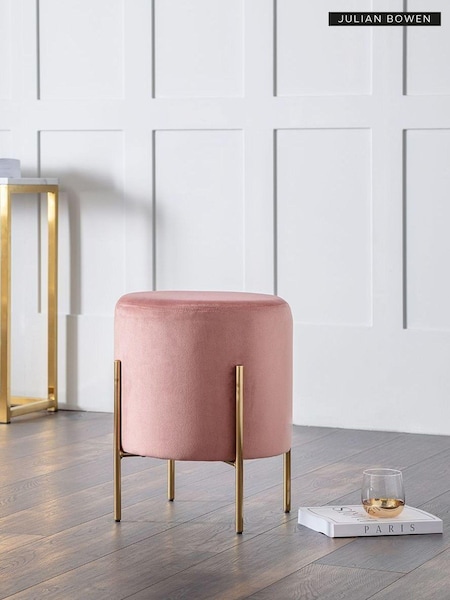 Julian Bowen Pink Harrogate Stool (T16268) | £110