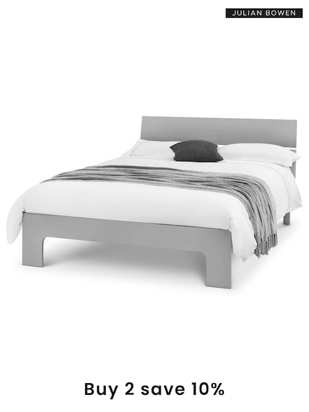 Julian Bowen Grey Manhattan Bed (T16584) | £245 - £255