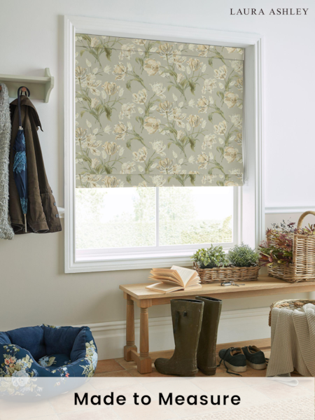 Laura Ashley Sage Green Gosford Made To Measure Roman Blind (T16623) | £89