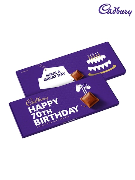 Cadbury Dairy Milk Giant 70th Birthday Chocolate Bar 850g (T19205) | £20