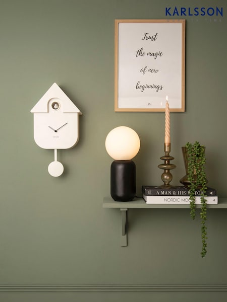 Karlsson White Cuckoo Alarm Clock (T19371) | £77
