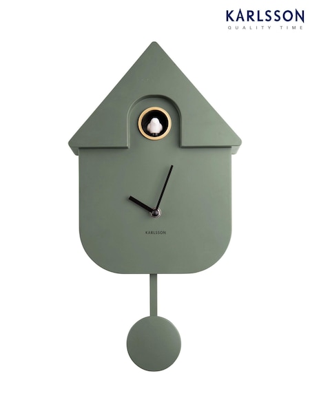 Karlsson Green Cuckoo Alarm Clock (T19372) | £77