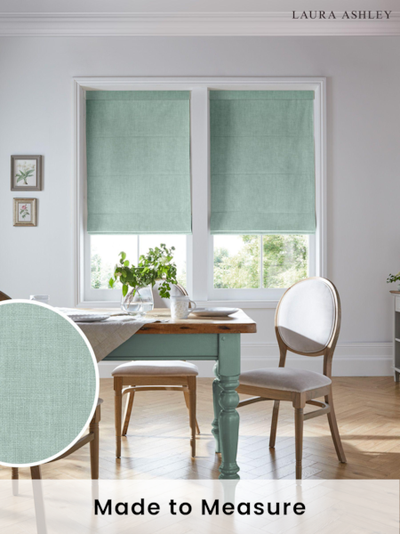 Laura Ashley Green Easton Made To Measure Roman Blind (T19699) | £79