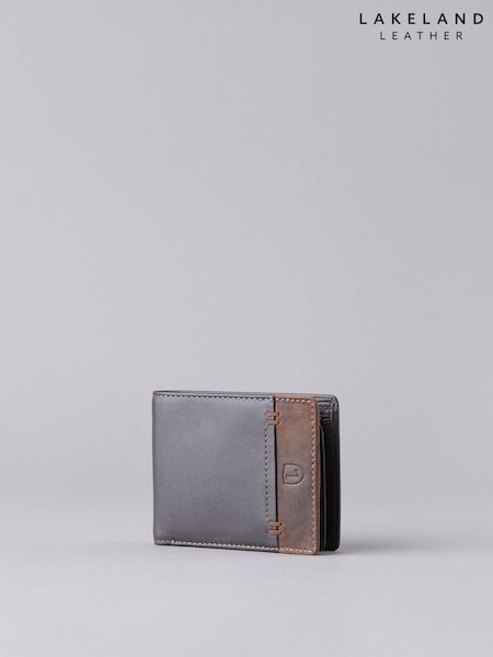 Lakeland Leather Brown Stitch Leather Bi-Fold Wallet (T20075) | £35
