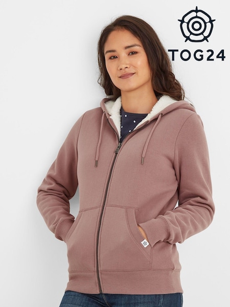 Tog 24 Pink Finch Sherpa Lined Hoodie (T20846) | £55
