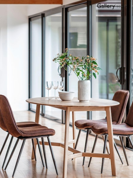Gallery Home Natural York Oval Six Seater Dining Table (T21325) | £660