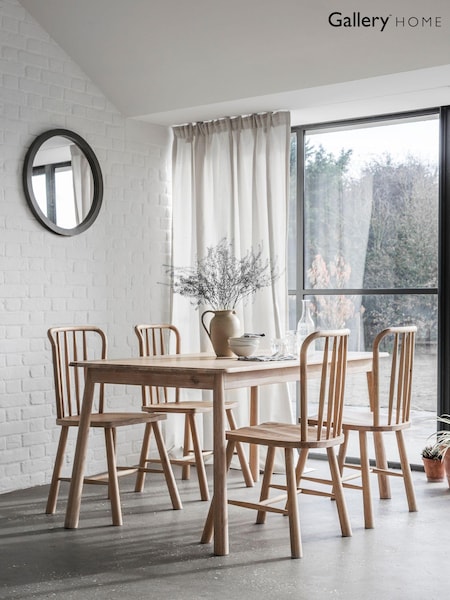 Gallery Home Natural Virginia 6 Seater Dining Table (T21349) | £635