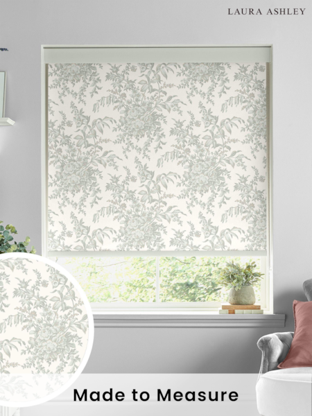 Laura Ashley Green Picardie Roller Blind (T22737) | £58