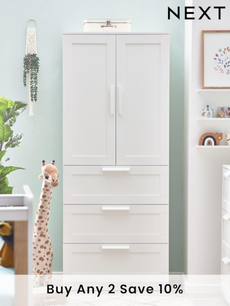 White Flynn Kids Wardrobe (T24851) | £375